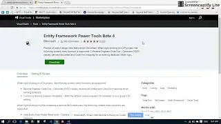 Make Entity Framework Power Tool Installed in Visual Studio 2015 and 2017