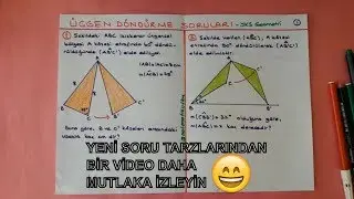 ÜÇGEN DÖNDÜRME SORULARI / YKS 2020 GEOMETRİ