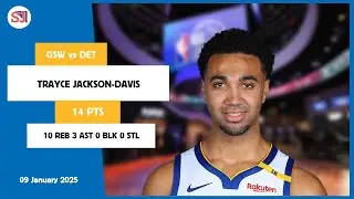 TRAYCE JACKSON-DAVIS 14 PTS vs DET 09 Jan 24-25 GSW Highlights