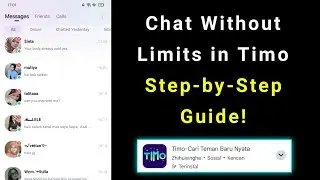How to Get Unlimited Chat in Timo | How to Unli Chat in Timo