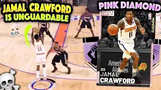 PINK DIAMOND JAMAL CRAWFORD IS UNGUARDABLE!! BREAKS TOO MANY ANKLES!! NBA 2K19