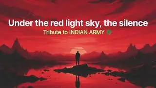 Under the red light sky, the silence - Tribute to Indian Army | Operation Sindoor