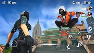 SUPER GIRL😍  ENTRY IN GAME / SPIDER FIGHTER 3 / ALL HERO FIGHT / GAME VIDEO 