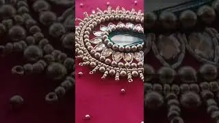 Excellent Mirror Work Buta Design for Blouse Sleeve