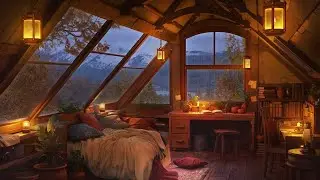 Rain Sounds for Sleeping - Calm Rain + Distant Thunder 🌧 1 Hour Instant Sleep