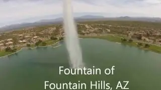 Aerial View of Fountain Hills Fountain