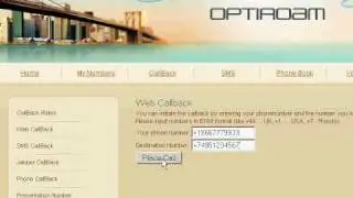 OPTIROAM WEB CallBack