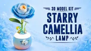 ROKR Starry Camellia Lamp Unboxing-Build-Review | DIY Flower Night Light AF01S Robotime