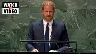 Prince Harry shocked in United Nations speech with a major attack on the US