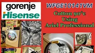 Hisense WFGE10141VM, Cotton 90°c Using Ariel Professional @GorenjeGlobal @HisenseInternational