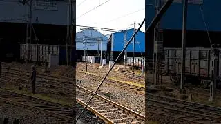 Gooty maintainance shed at journey time 🙂 #maintainace #shed #railway #shorts #shyam_hembram
