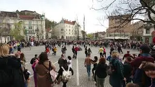 International Rueda de Casino Flashmob 2023 - Ljubljana, 1.4.2023