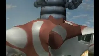 ウルトラマンFE3　乱れるグラフィックPart3　バキシムの炎に倒れるウルトラマン