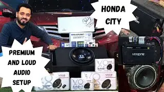 Premium 3-Way Audison Active Setup Done In Honda City | HammerTech 1000 RMS Loud Subwoofer🔊Kolkata