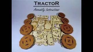 Tractor Miniature Model | 3D Wooden Puzzle | Assembly Instructions | NEKBAL