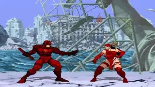 DAREDEVIL vs ELEKTRA - Super Epic Fight🔥 Marvel Mugen Final Battle Comics Tribute 2024