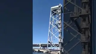 motoring around in the dinghy  Henry Ford bridge