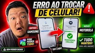 Como TRANSFERIR DADOS do SAMSUNG velho para MOTOROLA novo (VIA CABO) VAI TUDO SEM PERDER DADOS 