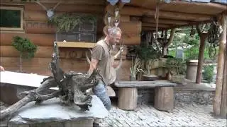 Srubová koupelna
