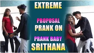 Extreme Proposal Prank On Srithana || Prank Adda || Srithana Queen