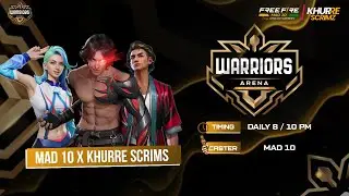[LIVE ]🔴 WARRIORS ARENA EP 09 || FREE FIRE ESPORTS  @FreeFireEsportsPakistan