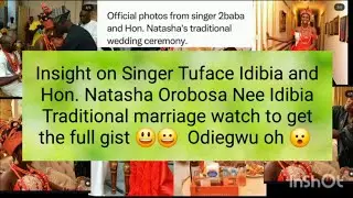 😃More details about 2baba and 2mama Nee Idibia Trad. Wedding. Watch to get the full gist 