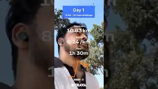 Day 1 Running Challenge | 10 KM Daily for 30 Days | Fat Loss & Discipline Journey