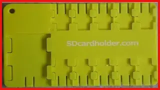 Micro SD Green Card Case, Holder, Organizer Credit Card Size Storage Device