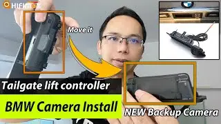 BMW Backup Camera Install guide | BMW reverse rear-view handler camera electric controller movement.