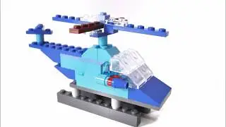 Lego Classic 10704 Ideas - How To Build a Lego Helicopter!