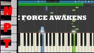 Star Wars : The Force Awakens - Theme Music - Synthesia Instrumental Cover - Original Soundtrack