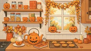 Pumpkin Spice Morning ☕🍂 | Cozy Lofi Beats for Relax, Study & Focus