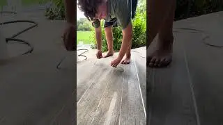 DIY tutorials to make concrete look like wood
