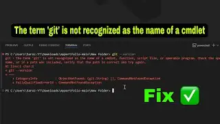 How to fix 'the term git is not recognized' error in VS Code | Techno Saroz | 2025 |