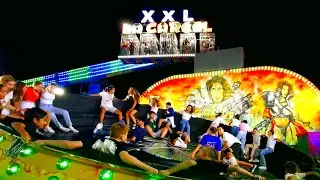 Funny Crazy Tagada Attraction - one of the most interesting attractions in the world