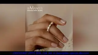 eManco Korean Imitation Pearl Minimalist Pearl Finger Ring White Round Pearl Ring Wedding Anniversar