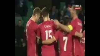 Aleksandar Kolarov -  Estonia VS Serbia 0:1 -  Amazing Freekick