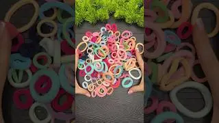 Easy Craft 🔥🔥 with Hair Rubber Bands Tutorial #tutorial #craft #diy #shorts  #handmade