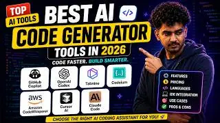 🪅 Best AI Code Generator Tools in 2026 | Complete Guide for Students, Freelancers & Developers