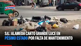 🔴🔵SJL: Alameda Canto Grande luce en pésimo estado por falta de mantenimiento