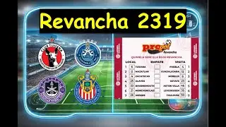 🤖⚽ PROGOL REVANCHA #2319 Mucha suerte a todos!
