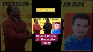 Student Review 🚀 IIT- JEE 2026 Preparation Reality #maths #education #new