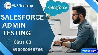 Salesforce Admin & Testing Class 03 In Telugu Create Custom Objects Fields & Data Types VLR Training