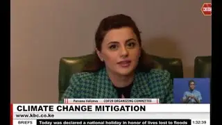 Press conference in Nairobi, Kenya