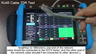 WANLUTECH IPC-9800CLMOVTADHS Pro RJ45 Cable TDR Test