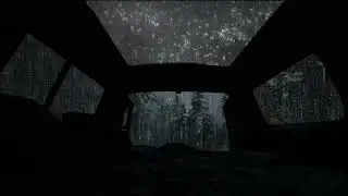 Cozy Car Night 🌧️ Rain on the Window & Soft Thunder | Sleep White Noise