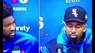 Joel Embiid tells Wilson Chandler 'You're f***ing Trash' over and over again 1/16/19