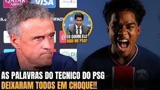 🚨NOSSA! OLHA AS PALAVRAS DO TECNICO DO PSG SOBRE A CONTRATAÇÃO DE ENDRICK!!
