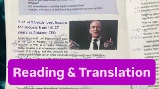 Jeff Bezos best&hellip;&hellip;&hellip;..as Amazon CEO | Reading & Translation | FGEIs NBF 2025 | Class 9 unit 5 English
