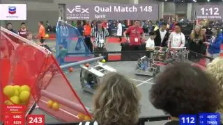 VEX Worlds 2016 - VRC Middle School - Spirit - Qual 148 (549C 8224) 216 vs 184 (4057C 7646A)